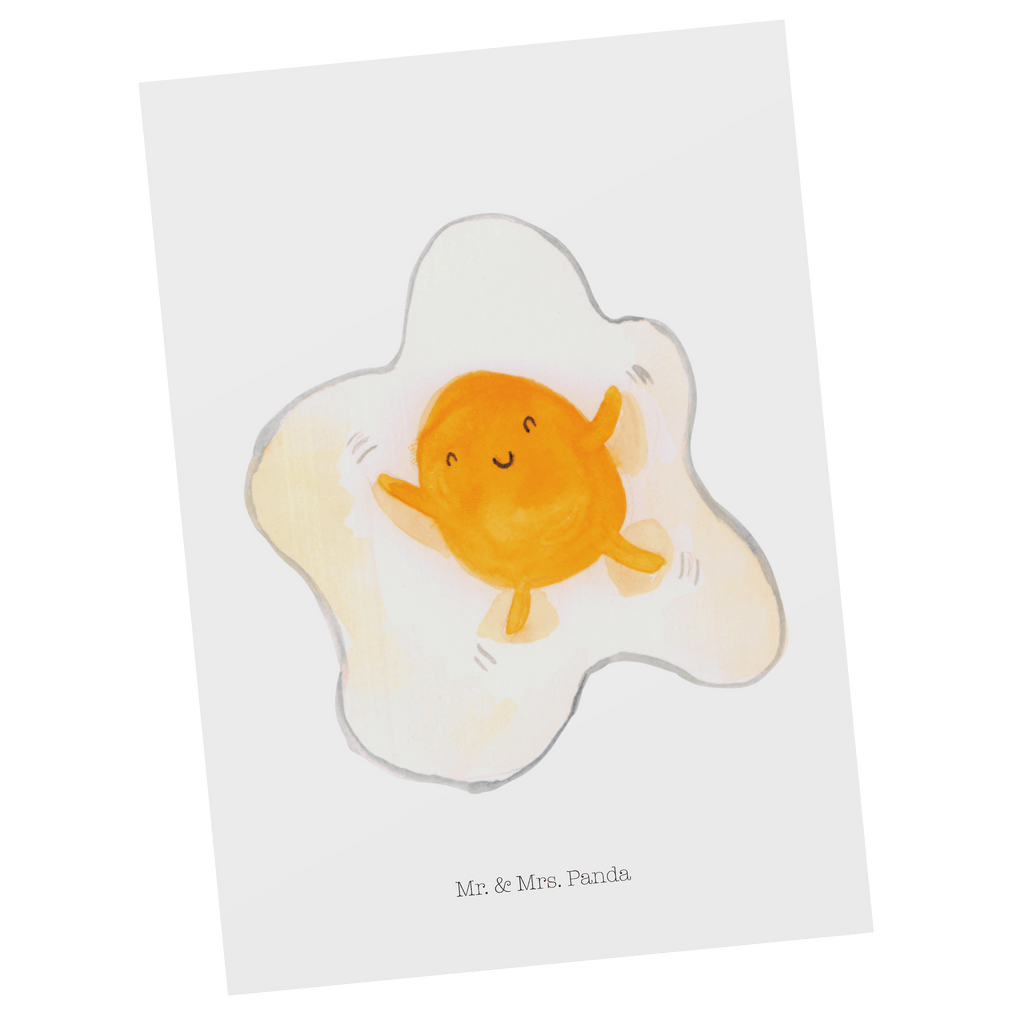 Postkarte Spiegelei Geschenkkarte, Grußkarte, Karte, Einladung, Ansichtskarte, Geburtstagskarte, Einladungskarte, Dankeskarte, Tiermotive, Gute Laune, lustige Sprüche, Tiere, Ei, Spiegelei, Schön, Tag, Glücklich, Liebe