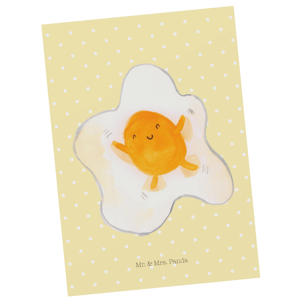 Postkarte Spiegelei Geschenkkarte, Grußkarte, Karte, Einladung, Ansichtskarte, Geburtstagskarte, Einladungskarte, Dankeskarte, Tiermotive, Gute Laune, lustige Sprüche, Tiere, Ei, Spiegelei, Schön, Tag, Glücklich, Liebe