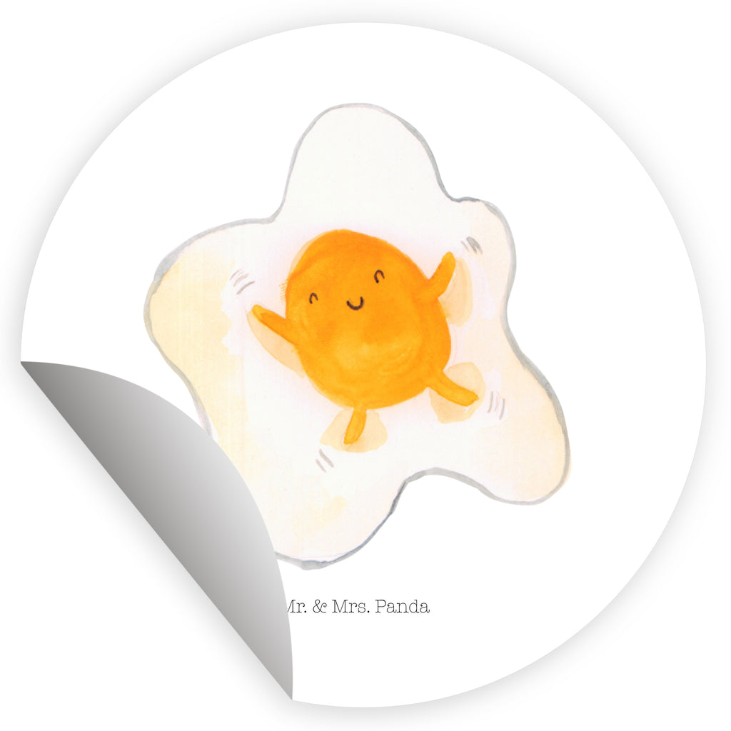 40mm Rund Aufkleber Spiegelei Sticker, Aufkleber, Etikett, Tiermotive, Gute Laune, lustige Sprüche, Tiere, Ei, Spiegelei, Schön, Tag, Glücklich, Liebe