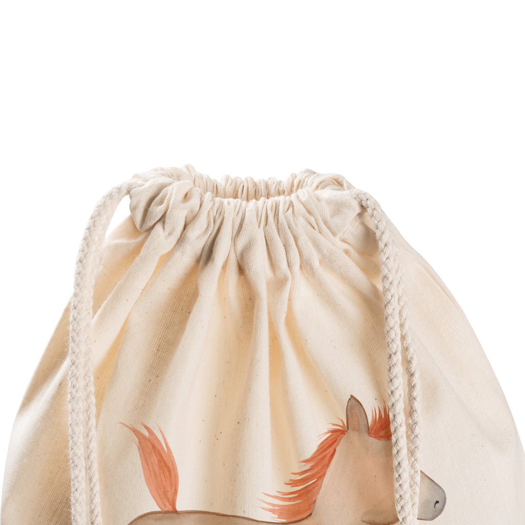 Sportbeutel Pferd springt Turnbeutel, Beutel, Sporttasche, Tasche, Stoffbeutel, Bauernhof, Hoftiere, Landwirt, Landwirtin, Pferd, Pony, Pferde, Stall, Pferdestall, ausreiten, reiten, Pferdebesitzer
