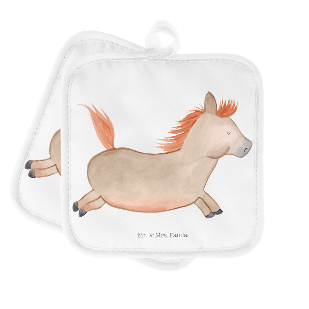 2er Set Topflappen  Pferd springt Topflappen, Topfuntersetzer, Ofenhandschuh, Topflappen Set, Topflappen lustig, Topflappen mit Spruch, Bauernhof, Hoftiere, Landwirt, Landwirtin, Pferd, Pony, Pferde, Stall, Pferdestall, ausreiten, reiten, Pferdebesitzer