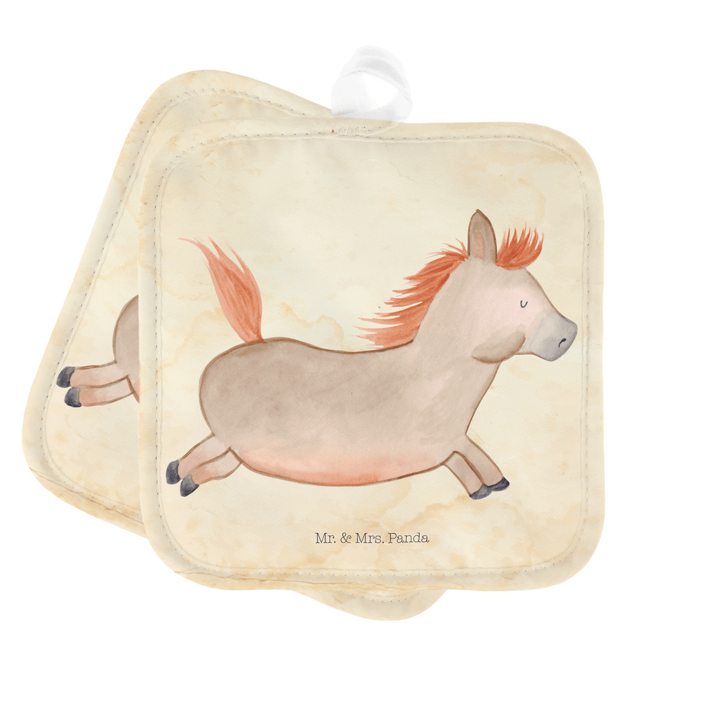 2er Set Topflappen  Pferd springt Topflappen, Topfuntersetzer, Ofenhandschuh, Topflappen Set, Topflappen lustig, Topflappen mit Spruch, Bauernhof, Hoftiere, Landwirt, Landwirtin, Pferd, Pony, Pferde, Stall, Pferdestall, ausreiten, reiten, Pferdebesitzer