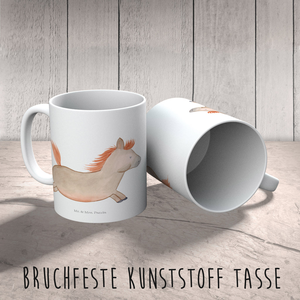 Kindertasse Pferd springt Kunststoff Tasse, Kindergarten, Tasse, Trinkbecher, Camping Becher, Kaffeetasse, Kunststoffbecher, Kindergartenbecher, Outdoorgeschirr, Kunststoffgeschirr, Reisebecher, Reisetasse, Kinderbecher, Bauernhof, Hoftiere, Landwirt, Landwirtin, Pferd, Pony, Pferde, Stall, Pferdestall, ausreiten, reiten, Pferdebesitzer