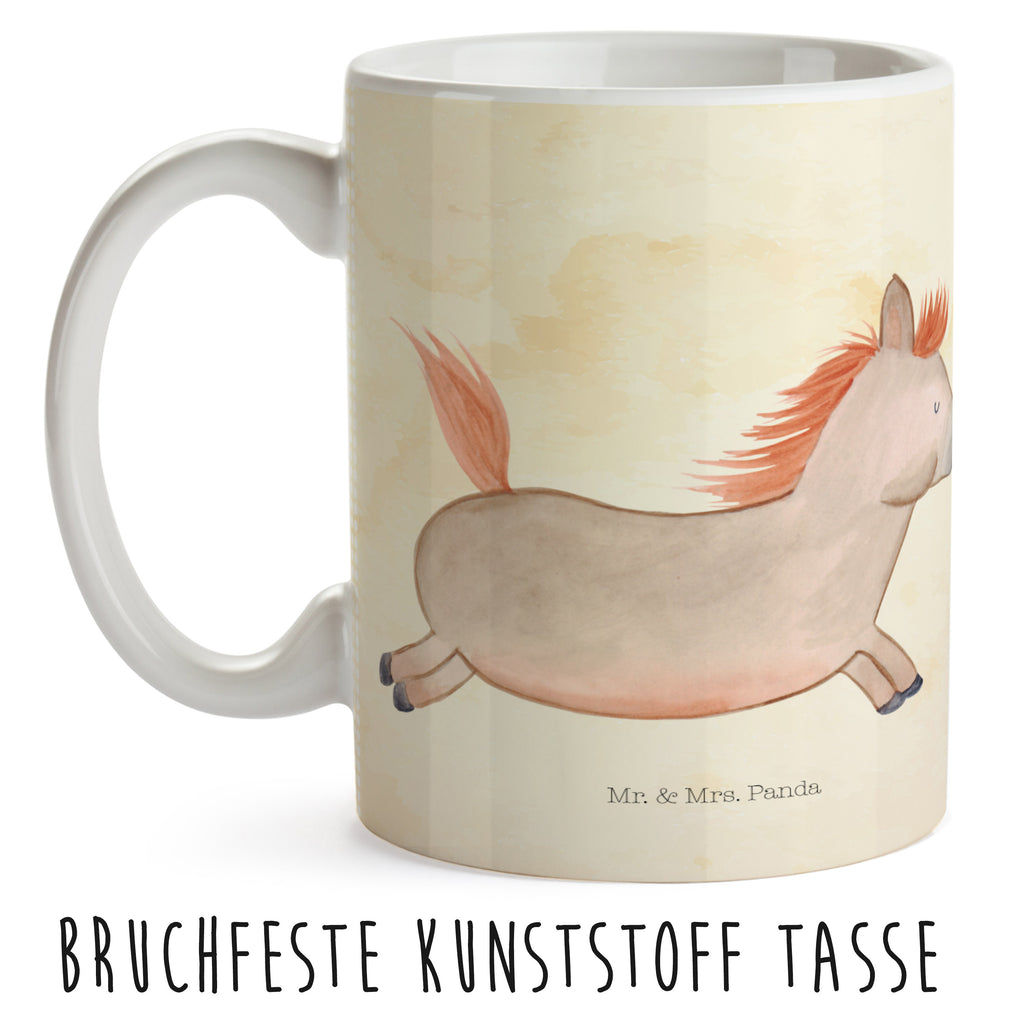 Kindertasse Pferd springt Kunststoff Tasse, Kindergarten, Tasse, Trinkbecher, Camping Becher, Kaffeetasse, Kunststoffbecher, Kindergartenbecher, Outdoorgeschirr, Kunststoffgeschirr, Reisebecher, Reisetasse, Kinderbecher, Bauernhof, Hoftiere, Landwirt, Landwirtin, Pferd, Pony, Pferde, Stall, Pferdestall, ausreiten, reiten, Pferdebesitzer