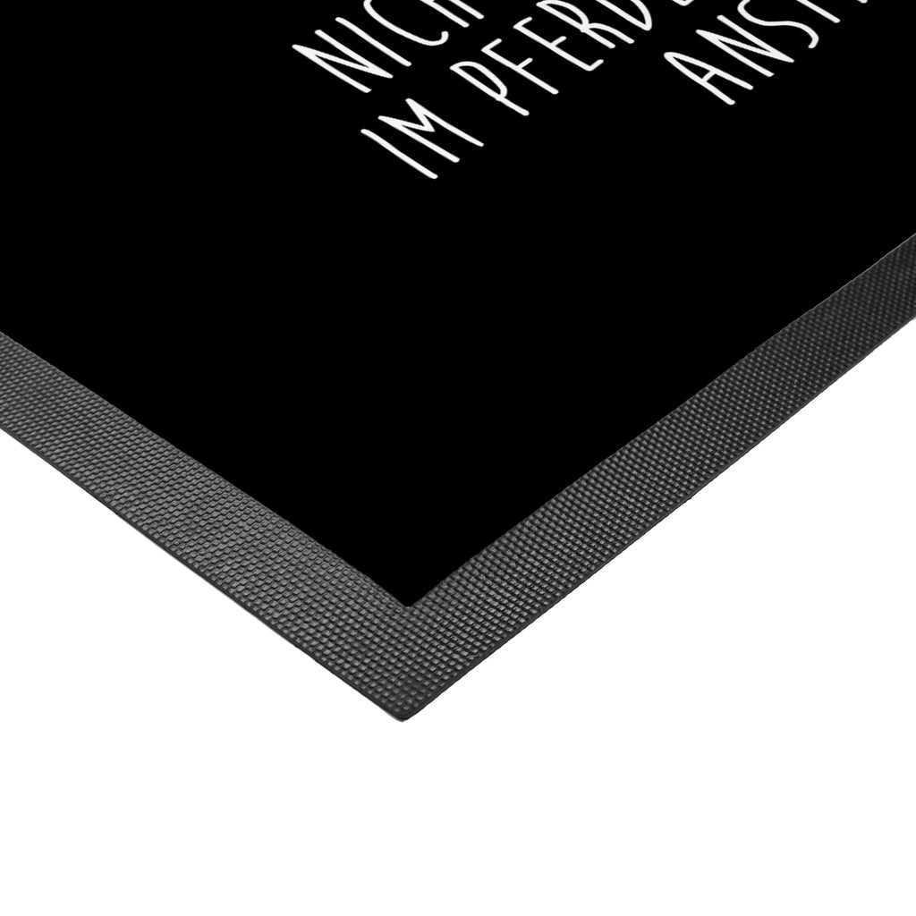 Fußmatte Pferd springt Pferd, Pony, Pferde, Stall, Pferdestall, ausreiten, reiten, Pferdebesitzer Türvorleger, Schmutzmatte, Fußabtreter, Matte, Schmutzfänger, Fußabstreifer, Schmutzfangmatte, Türmatte, Motivfußmatte,  Haustürmatte, Vorleger  Bauernhof, Hoftiere, Landwirt, Landwirtin