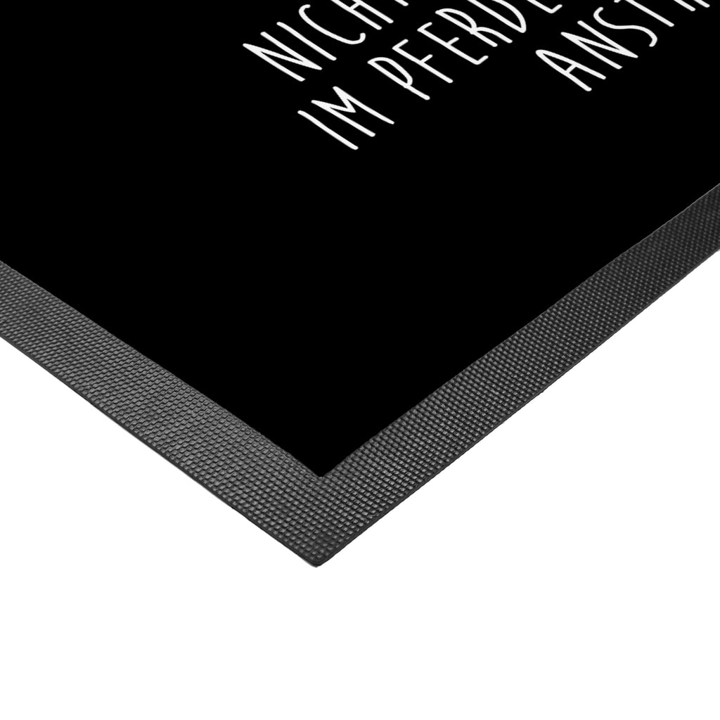 Fußmatte Pferd springt Pferd, Pony, Pferde, Stall, Pferdestall, ausreiten, reiten, Pferdebesitzer Türvorleger, Schmutzmatte, Fußabtreter, Matte, Schmutzfänger, Fußabstreifer, Schmutzfangmatte, Türmatte, Motivfußmatte,  Haustürmatte, Vorleger  Bauernhof, Hoftiere, Landwirt, Landwirtin