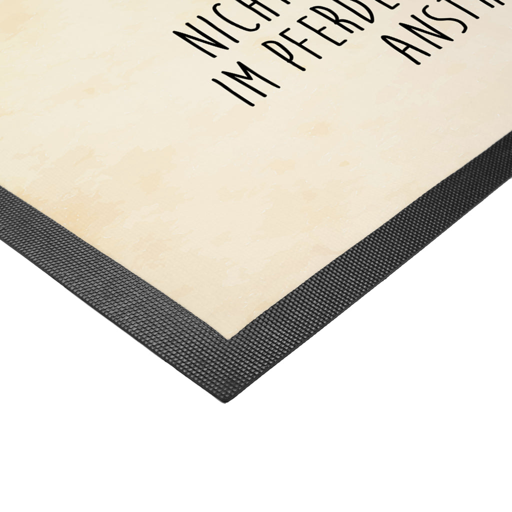 Fußmatte Pferd springt Pferd, Pony, Pferde, Stall, Pferdestall, ausreiten, reiten, Pferdebesitzer Türvorleger, Schmutzmatte, Fußabtreter, Matte, Schmutzfänger, Fußabstreifer, Schmutzfangmatte, Türmatte, Motivfußmatte,  Haustürmatte, Vorleger  Bauernhof, Hoftiere, Landwirt, Landwirtin