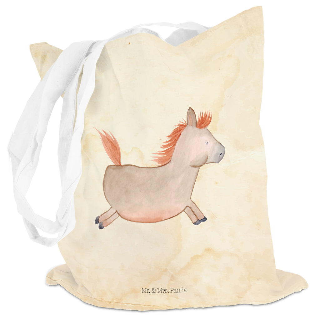 Tragetasche Pferd springt Beuteltasche, Beutel, Einkaufstasche, Jutebeutel, Stoffbeutel, Bauernhof, Hoftiere, Landwirt, Landwirtin, Pferd, Pony, Pferde, Stall, Pferdestall, ausreiten, reiten, Pferdebesitzer