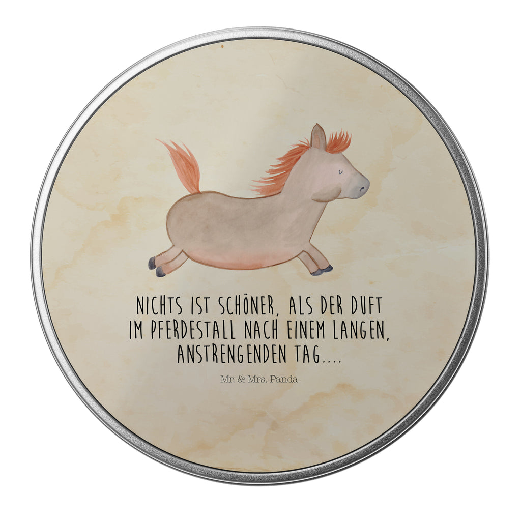 Blechdose rund Pferd springt Metalldose, Keksdose, Dose, Vorratsdose, Geschenkbox, Bauernhof, Hoftiere, Landwirt, Landwirtin, Pferd, Pony, Pferde, Stall, Pferdestall, ausreiten, reiten, Pferdebesitzer