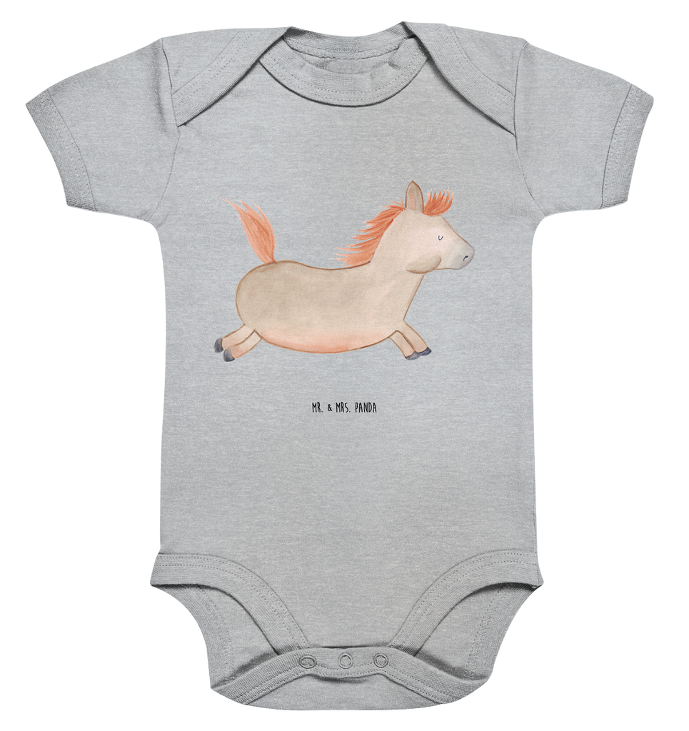 Organic Baby Body Pferd springt Babykleidung, Babystrampler, Strampler, Wickelbody, Baby Erstausstattung, Junge, Mädchen, Bauernhof, Hoftiere, Landwirt, Landwirtin, Pferd, Pony, Pferde, Stall, Pferdestall, ausreiten, reiten, Pferdebesitzer