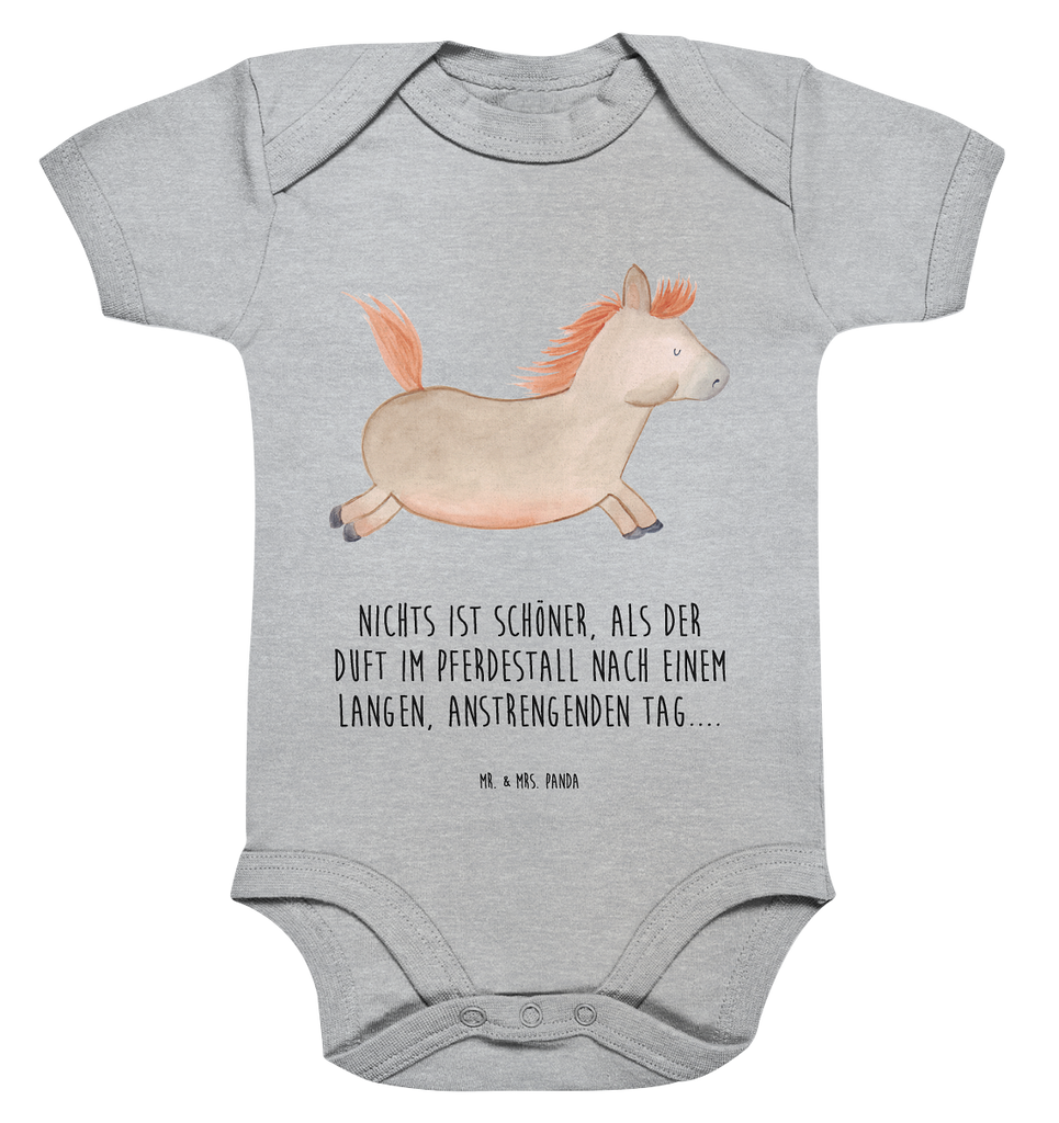 Organic Baby Body Pferd springt Babykleidung, Babystrampler, Strampler, Wickelbody, Baby Erstausstattung, Junge, Mädchen, Bauernhof, Hoftiere, Landwirt, Landwirtin, Pferd, Pony, Pferde, Stall, Pferdestall, ausreiten, reiten, Pferdebesitzer