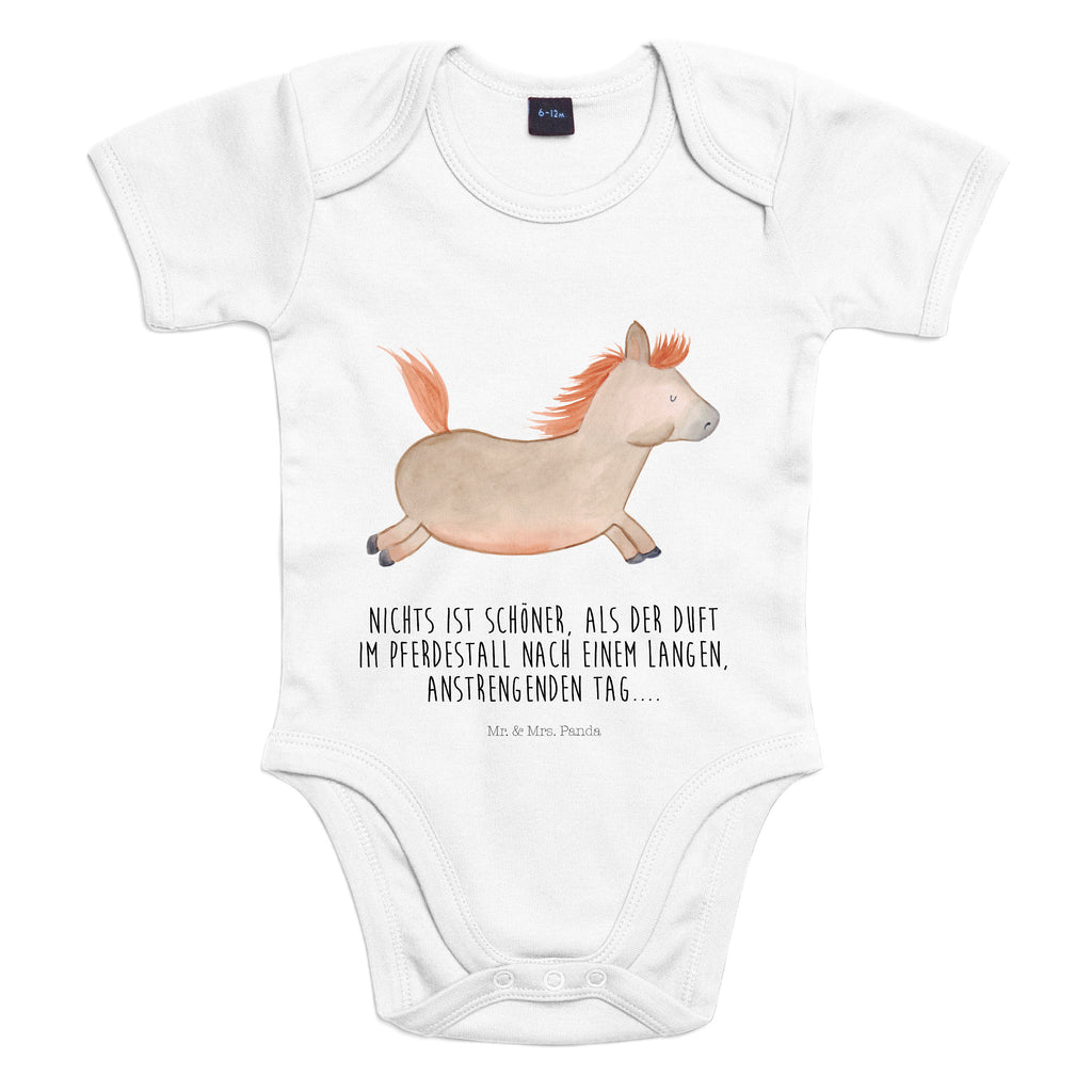 Organic Baby Body Pferd springt Babykleidung, Babystrampler, Strampler, Wickelbody, Baby Erstausstattung, Junge, Mädchen, Bauernhof, Hoftiere, Landwirt, Landwirtin, Pferd, Pony, Pferde, Stall, Pferdestall, ausreiten, reiten, Pferdebesitzer