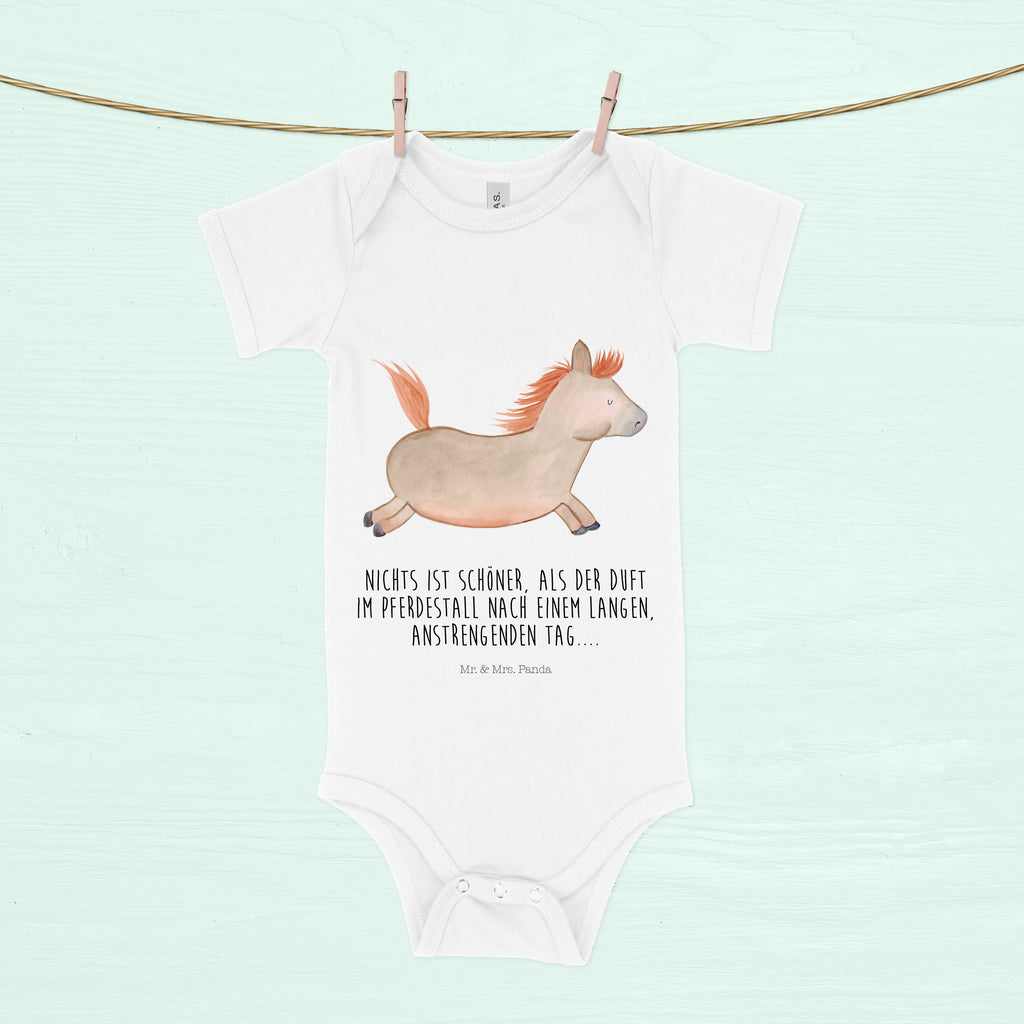 Organic Baby Body Pferd springt Babykleidung, Babystrampler, Strampler, Wickelbody, Baby Erstausstattung, Junge, Mädchen, Bauernhof, Hoftiere, Landwirt, Landwirtin, Pferd, Pony, Pferde, Stall, Pferdestall, ausreiten, reiten, Pferdebesitzer