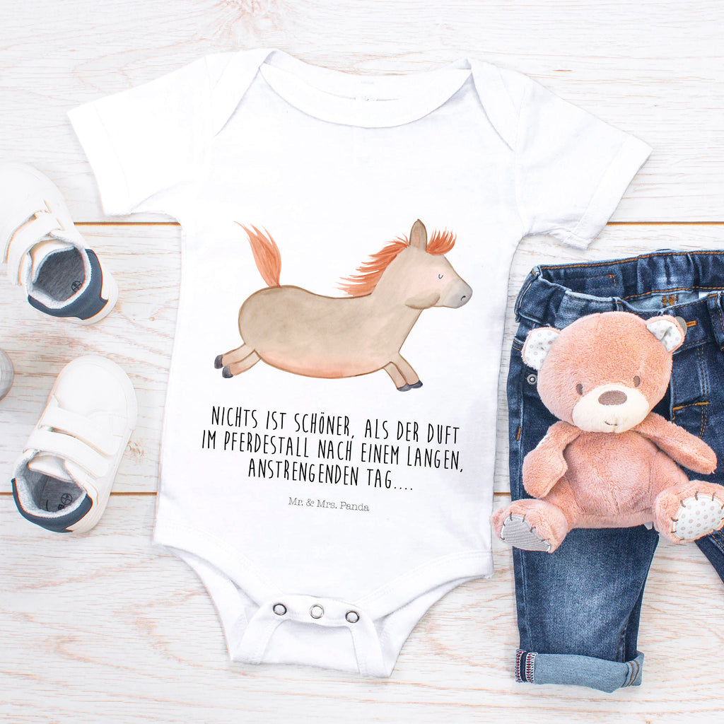 Organic Baby Body Pferd springt Babykleidung, Babystrampler, Strampler, Wickelbody, Baby Erstausstattung, Junge, Mädchen, Bauernhof, Hoftiere, Landwirt, Landwirtin, Pferd, Pony, Pferde, Stall, Pferdestall, ausreiten, reiten, Pferdebesitzer