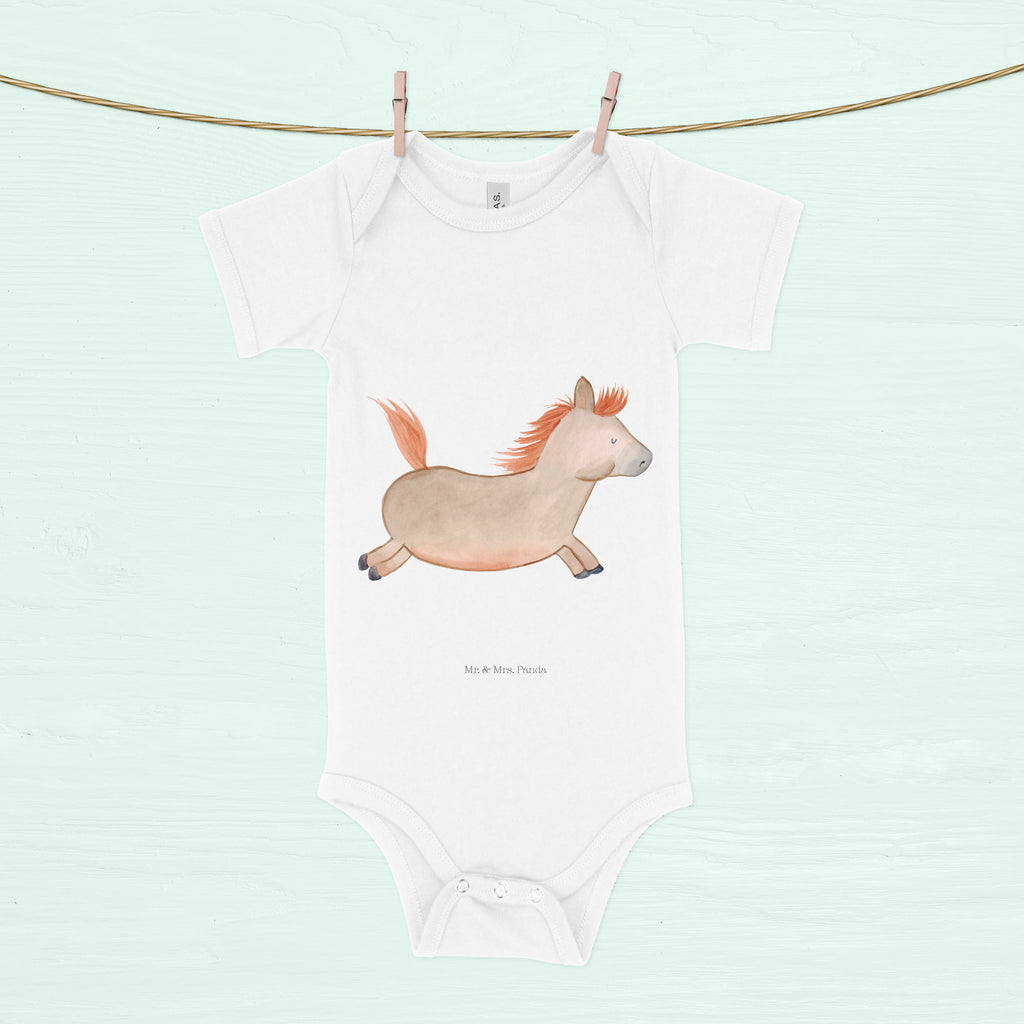 Organic Baby Body Pferd springt Babykleidung, Babystrampler, Strampler, Wickelbody, Baby Erstausstattung, Junge, Mädchen, Bauernhof, Hoftiere, Landwirt, Landwirtin, Pferd, Pony, Pferde, Stall, Pferdestall, ausreiten, reiten, Pferdebesitzer