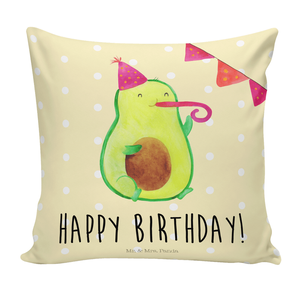 40x40 Kissen Avocado Birthday Kissenhülle, Kopfkissen, Sofakissen, Dekokissen, Motivkissen, Avocado, Veggie, Vegan, Gesund