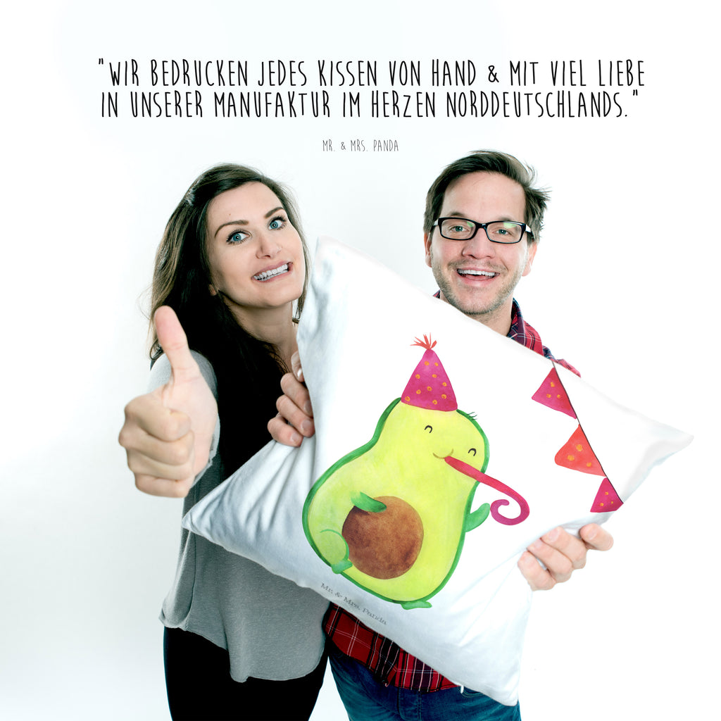 40x40 Kissen Avocado Birthday Kissenhülle, Kopfkissen, Sofakissen, Dekokissen, Motivkissen, Avocado, Veggie, Vegan, Gesund