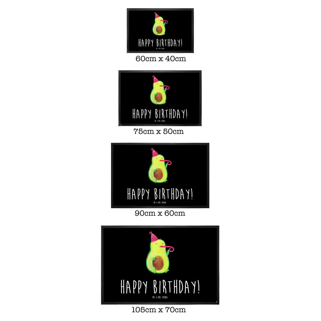 Fußmatte Avocado Birthday  Türvorleger, Schmutzmatte, Fußabtreter, Matte, Schmutzfänger, Fußabstreifer, Schmutzfangmatte, Türmatte, Motivfußmatte,  Haustürmatte, Vorleger  Avocado, Veggie, Vegan, Gesund