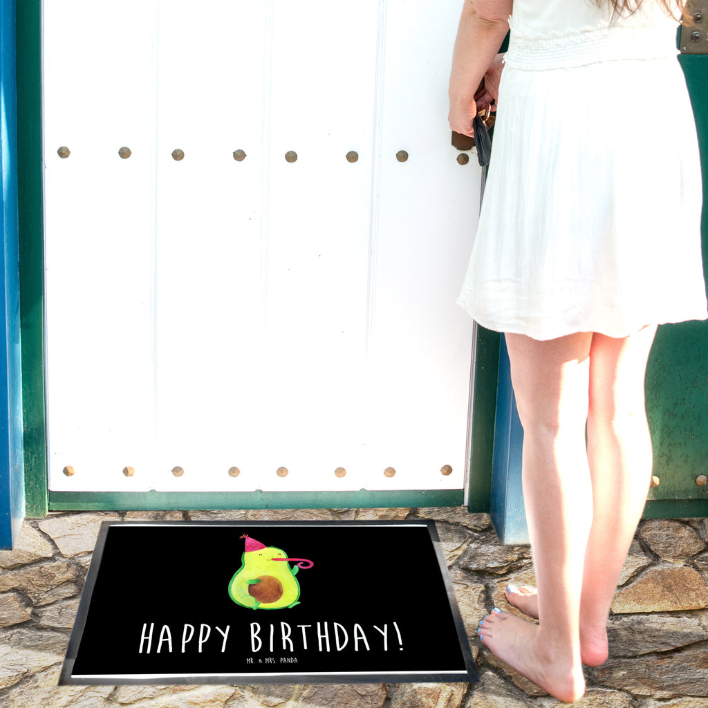 Fußmatte Avocado Birthday  Türvorleger, Schmutzmatte, Fußabtreter, Matte, Schmutzfänger, Fußabstreifer, Schmutzfangmatte, Türmatte, Motivfußmatte,  Haustürmatte, Vorleger  Avocado, Veggie, Vegan, Gesund