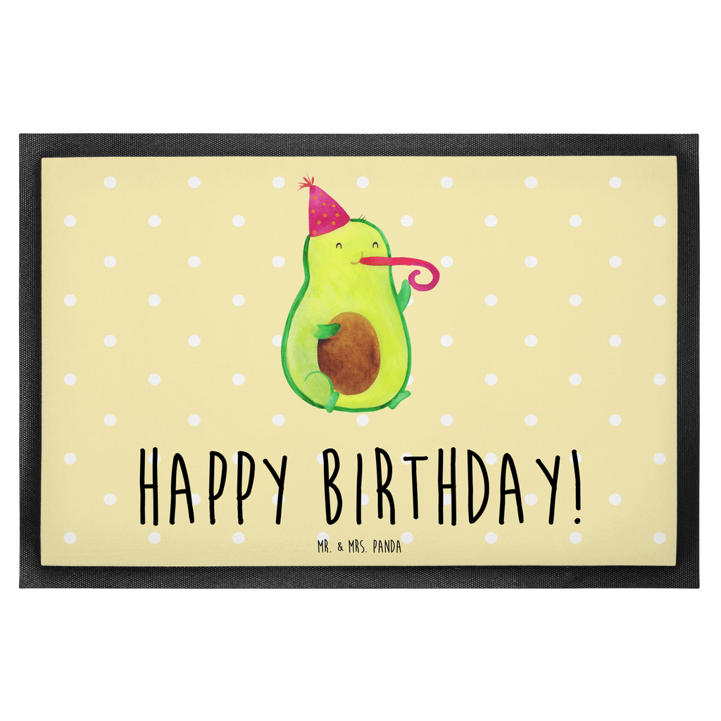 Fußmatte Avocado Birthday  Türvorleger, Schmutzmatte, Fußabtreter, Matte, Schmutzfänger, Fußabstreifer, Schmutzfangmatte, Türmatte, Motivfußmatte,  Haustürmatte, Vorleger  Avocado, Veggie, Vegan, Gesund