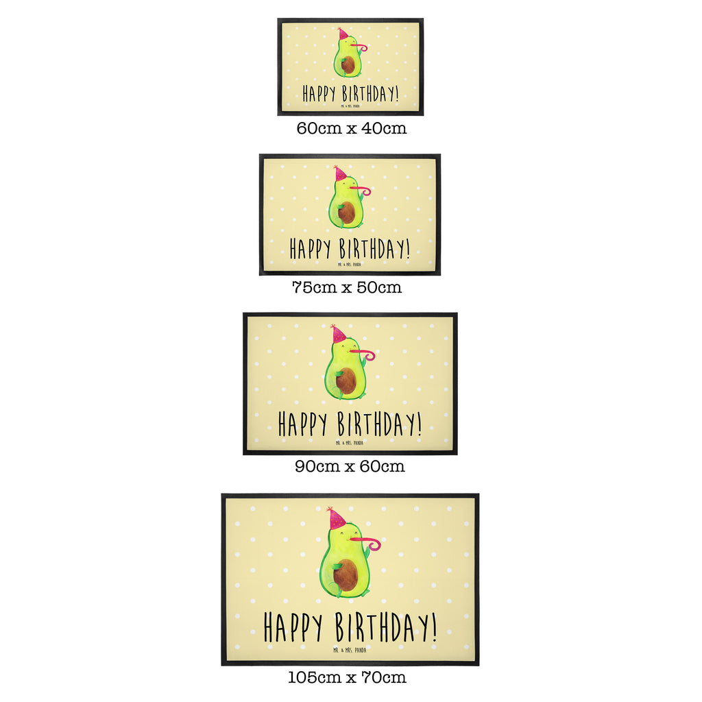 Fußmatte Avocado Birthday  Türvorleger, Schmutzmatte, Fußabtreter, Matte, Schmutzfänger, Fußabstreifer, Schmutzfangmatte, Türmatte, Motivfußmatte,  Haustürmatte, Vorleger  Avocado, Veggie, Vegan, Gesund