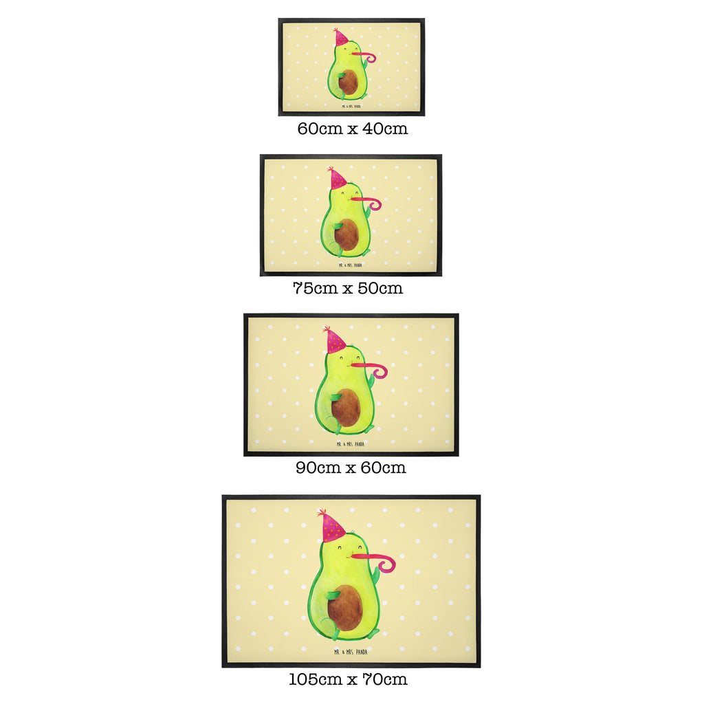 Fußmatte Avocado Birthday  Türvorleger, Schmutzmatte, Fußabtreter, Matte, Schmutzfänger, Fußabstreifer, Schmutzfangmatte, Türmatte, Motivfußmatte,  Haustürmatte, Vorleger  Avocado, Veggie, Vegan, Gesund