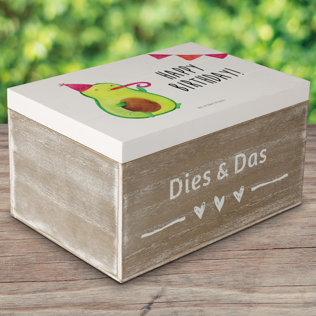 Holzkiste Avocado Birthday Holzkiste, Kiste, Schatzkiste, Truhe, Schatulle, XXL, Erinnerungsbox, Erinnerungskiste, Dekokiste, Aufbewahrungsbox, Avocado, Veggie, Vegan, Gesund