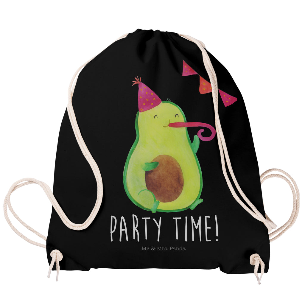 Sportbeutel Avocado Party Time Turnbeutel, Beutel, Sporttasche, Tasche, Stoffbeutel, Avocado, Veggie, Vegan, Gesund