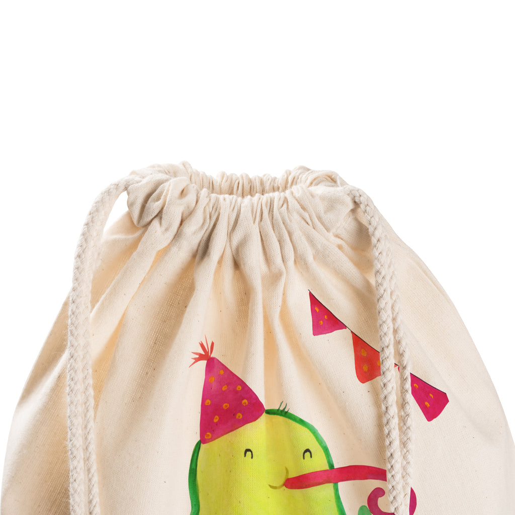 Sportbeutel Avocado Party Time Turnbeutel, Beutel, Sporttasche, Tasche, Stoffbeutel, Avocado, Veggie, Vegan, Gesund