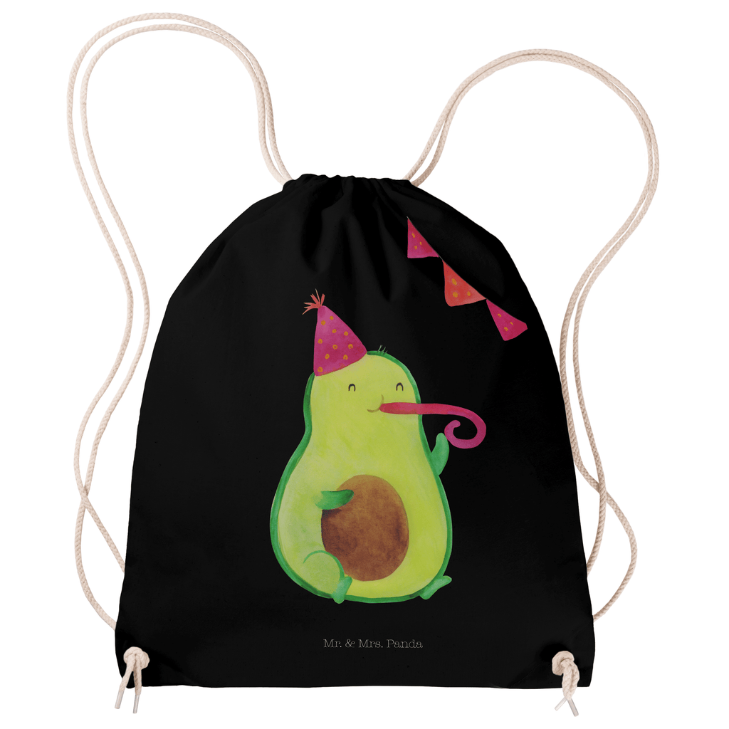 Sportbeutel Avocado Party Time Turnbeutel, Beutel, Sporttasche, Tasche, Stoffbeutel, Avocado, Veggie, Vegan, Gesund
