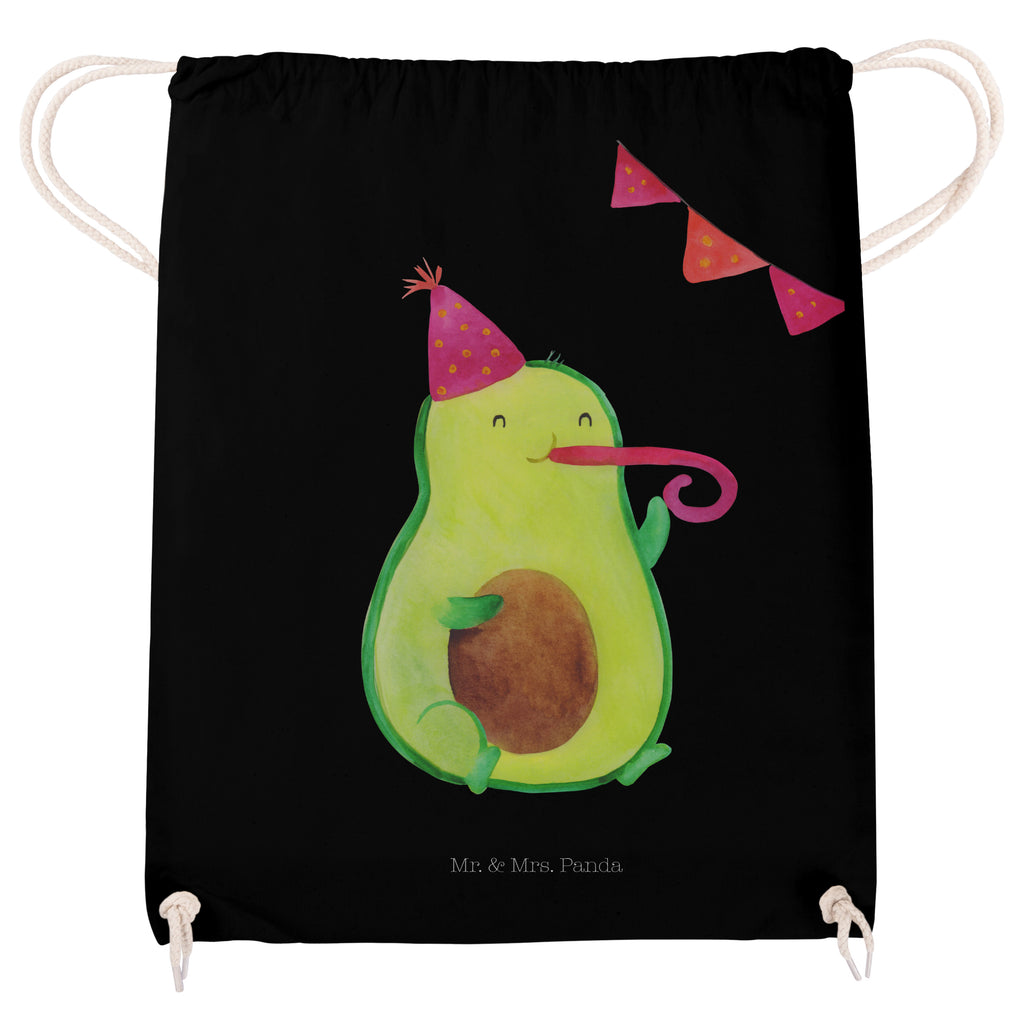 Sportbeutel Avocado Party Time Turnbeutel, Beutel, Sporttasche, Tasche, Stoffbeutel, Avocado, Veggie, Vegan, Gesund