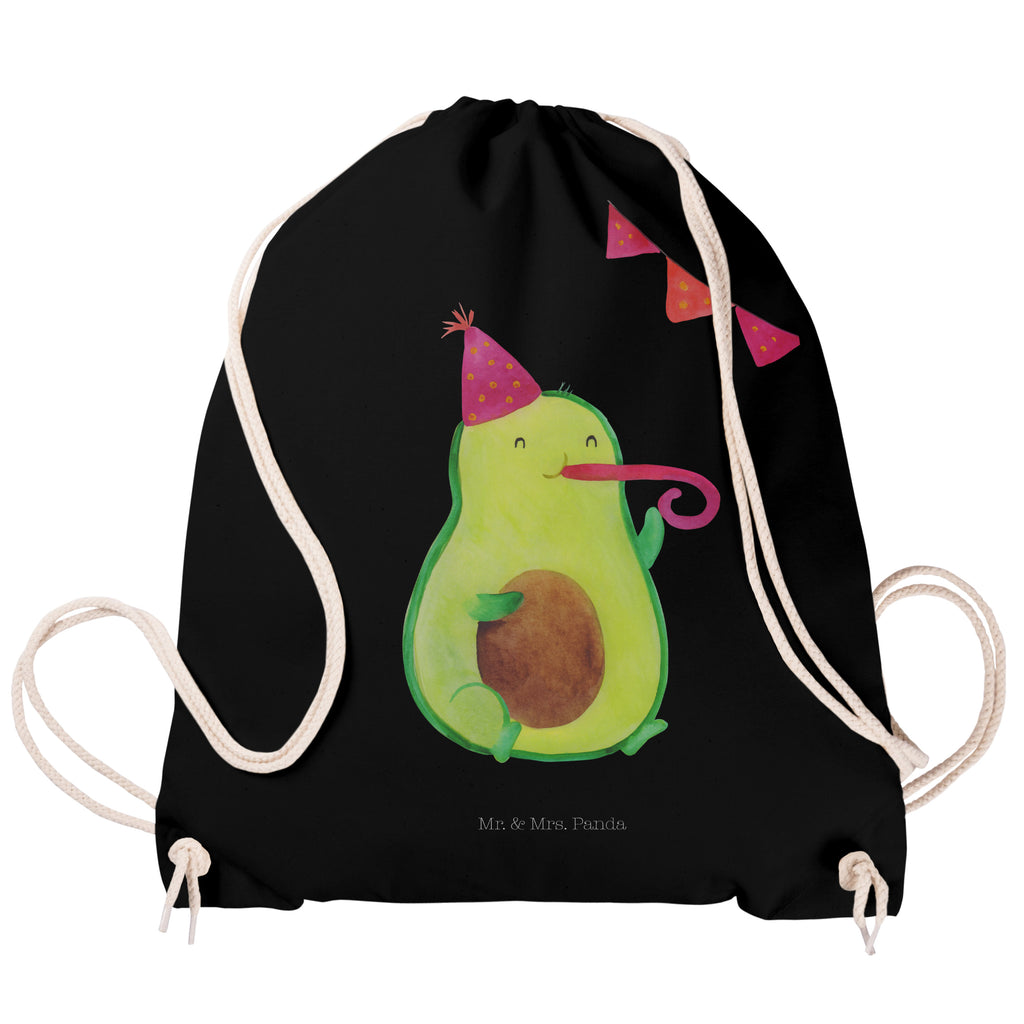 Sportbeutel Avocado Party Time Turnbeutel, Beutel, Sporttasche, Tasche, Stoffbeutel, Avocado, Veggie, Vegan, Gesund