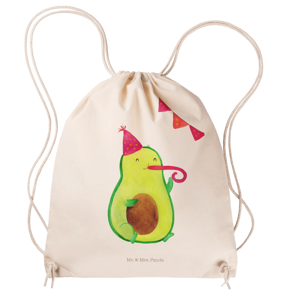 Sportbeutel Avocado Party Time Turnbeutel, Beutel, Sporttasche, Tasche, Stoffbeutel, Avocado, Veggie, Vegan, Gesund