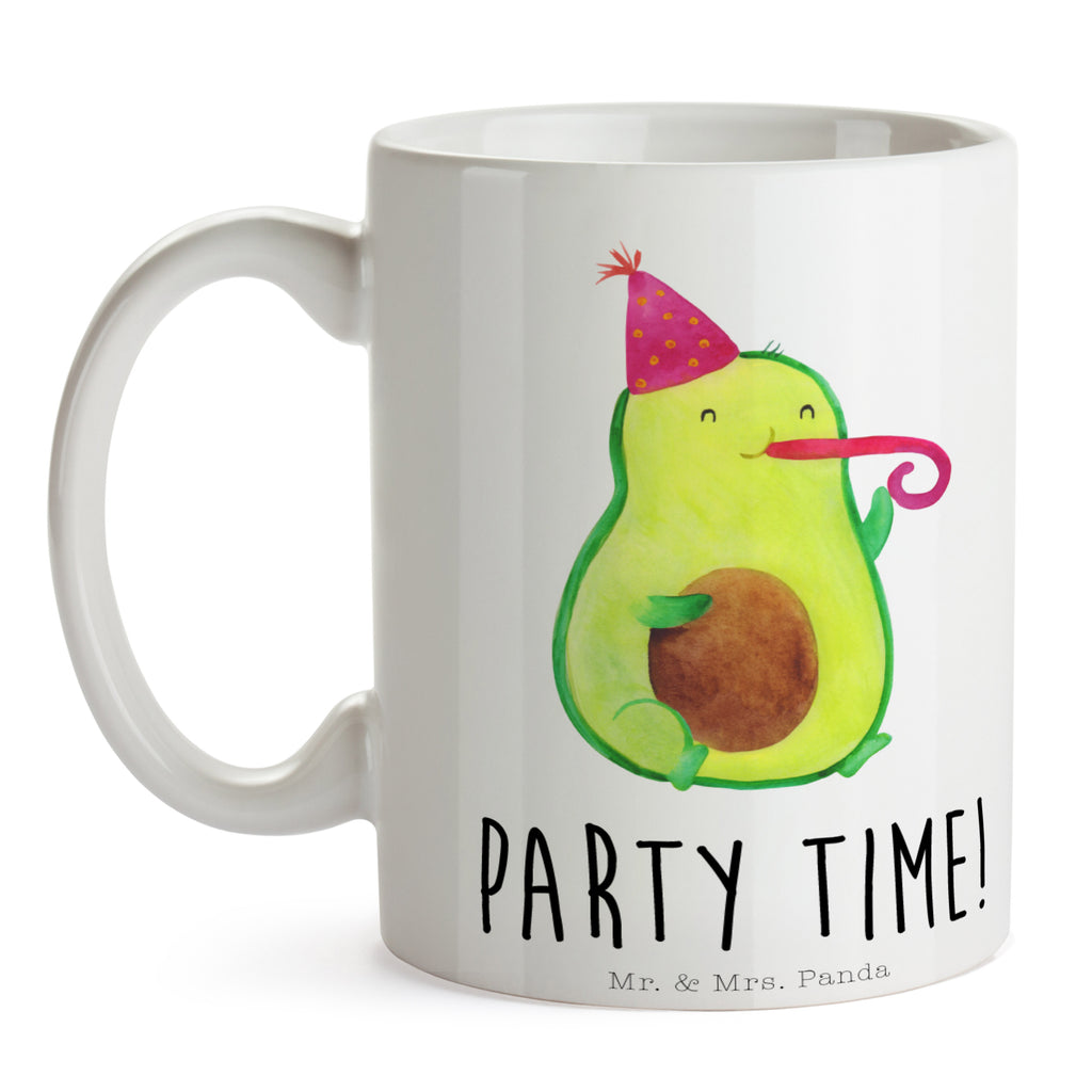 Tasse Avocado Party Time  Becher, Kaffeetasse, Kaffeebecher, Tee, Frühstück, Büro  Avocado, Veggie, Vegan, Gesund