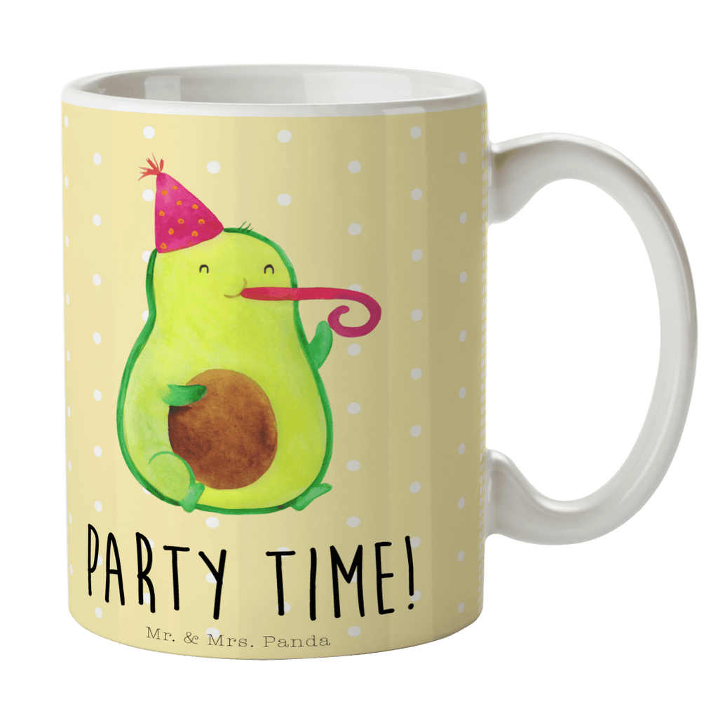 Tasse Avocado Party Time  Becher, Kaffeetasse, Kaffeebecher, Tee, Frühstück, Büro  Avocado, Veggie, Vegan, Gesund