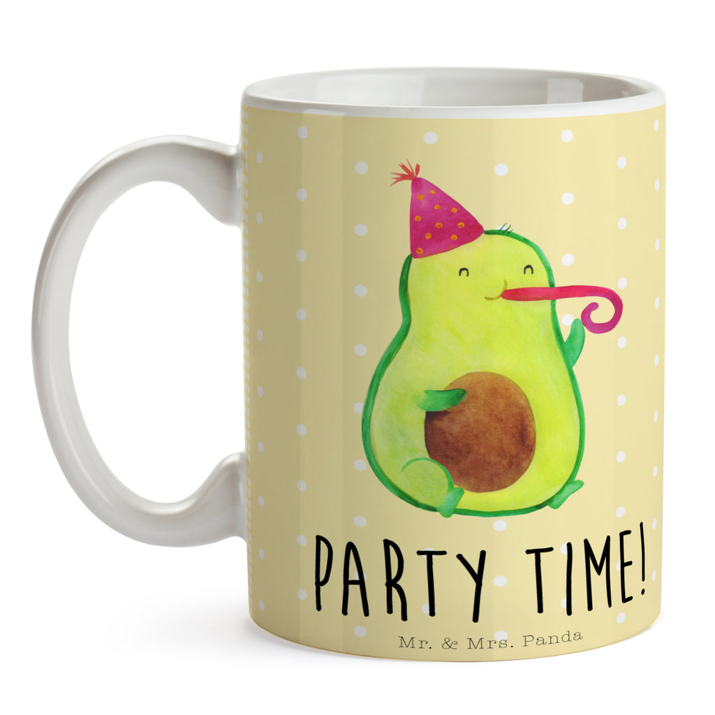 Tasse Avocado Party Time  Becher, Kaffeetasse, Kaffeebecher, Tee, Frühstück, Büro  Avocado, Veggie, Vegan, Gesund