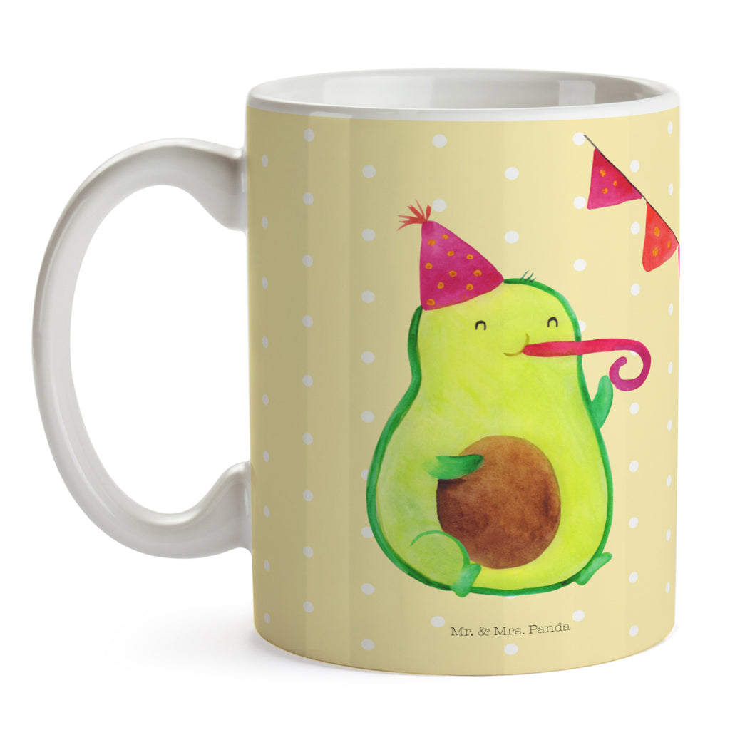 Tasse Avocado Party Time  Becher, Kaffeetasse, Kaffeebecher, Tee, Frühstück, Büro  Avocado, Veggie, Vegan, Gesund