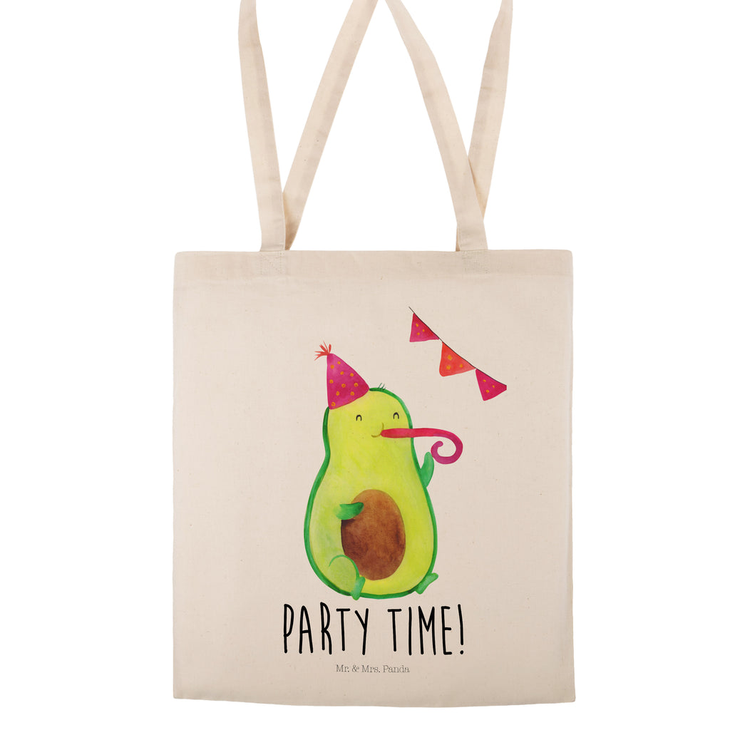 Tragetasche Avocado Party Time Beuteltasche, Beutel, Einkaufstasche, Jutebeutel, Stoffbeutel, Avocado, Veggie, Vegan, Gesund