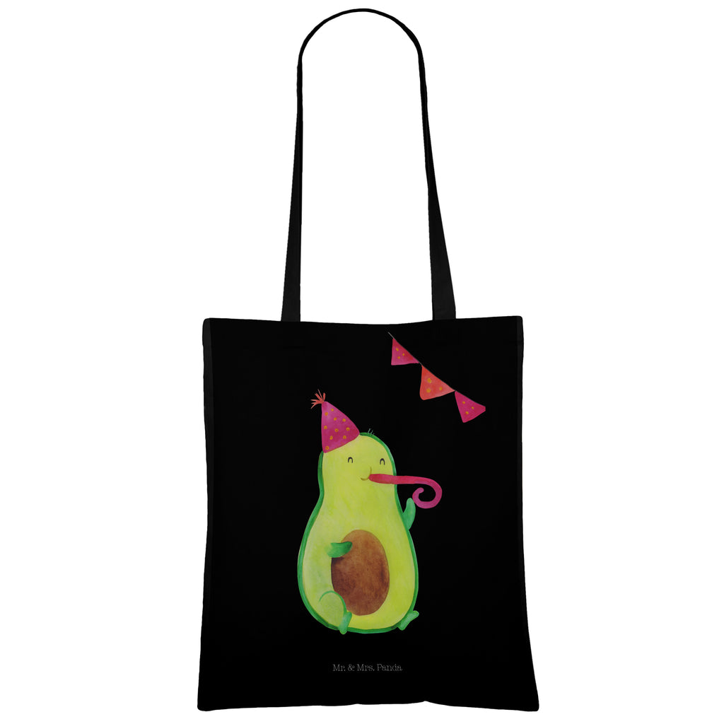 Tragetasche Avocado Party Time Beuteltasche, Beutel, Einkaufstasche, Jutebeutel, Stoffbeutel, Avocado, Veggie, Vegan, Gesund