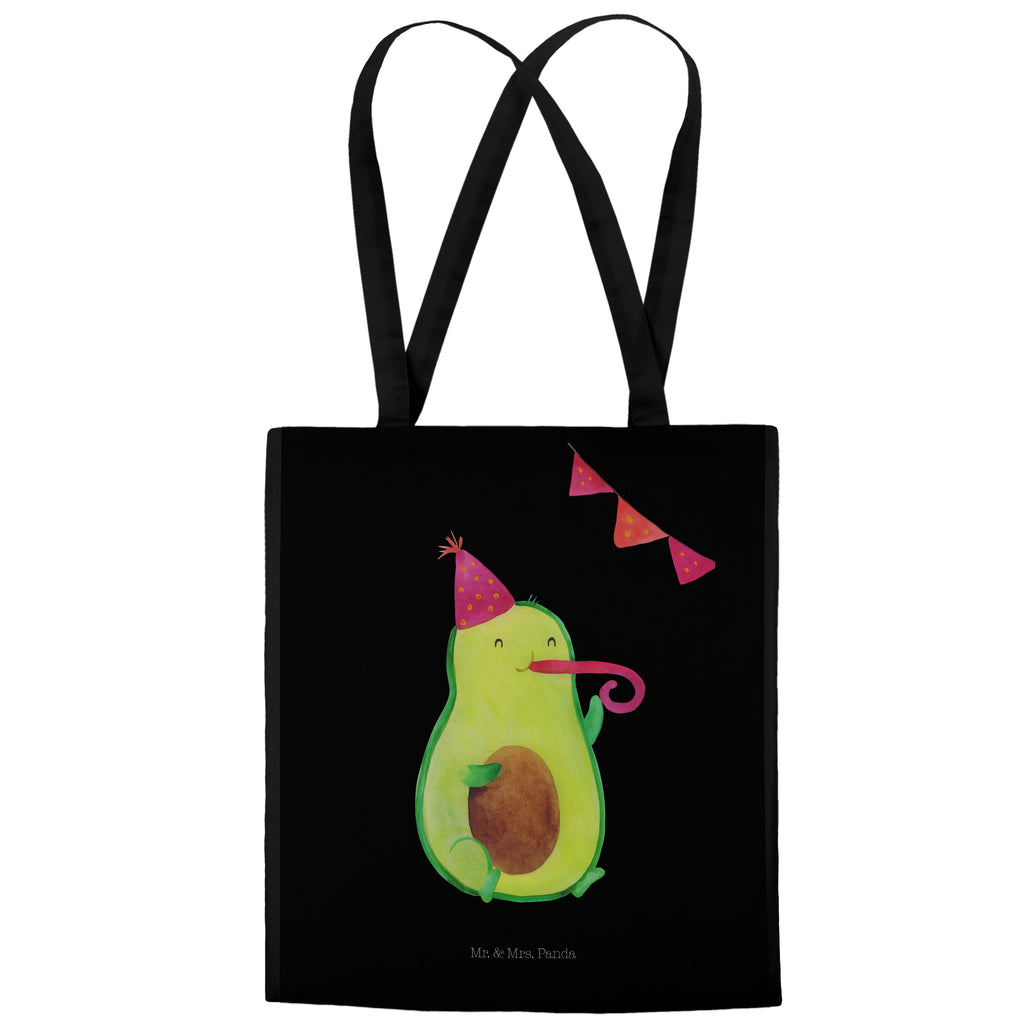 Tragetasche Avocado Party Time Beuteltasche, Beutel, Einkaufstasche, Jutebeutel, Stoffbeutel, Avocado, Veggie, Vegan, Gesund