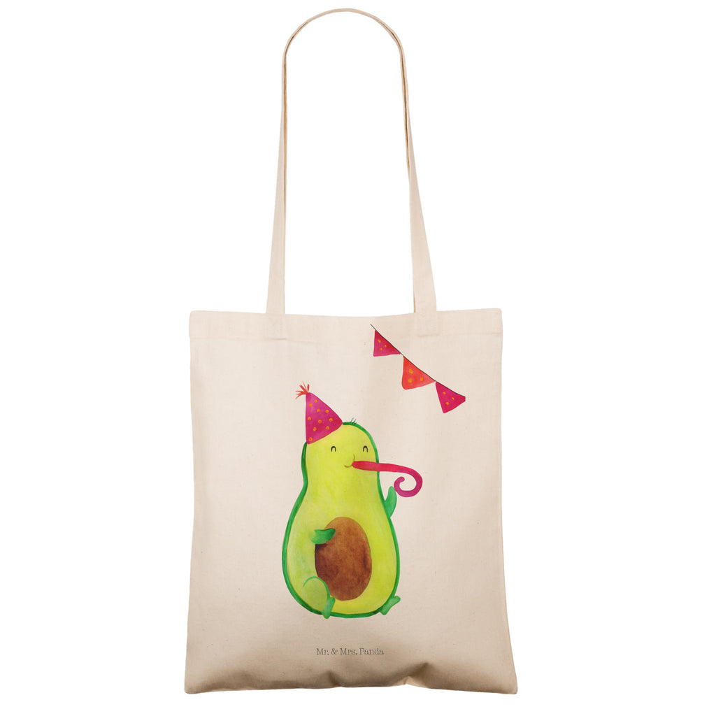 Tragetasche Avocado Party Time Beuteltasche, Beutel, Einkaufstasche, Jutebeutel, Stoffbeutel, Avocado, Veggie, Vegan, Gesund