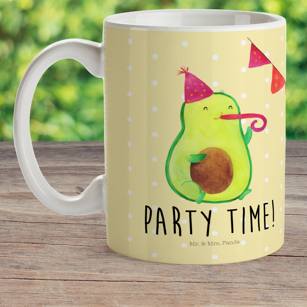 Kindertasse Avocado Party Time Kunststoff Tasse, Kindergarten, Tasse, Trinkbecher, Camping Becher, Kaffeetasse, Kunststoffbecher, Kindergartenbecher, Outdoorgeschirr, Kunststoffgeschirr, Reisebecher, Reisetasse, Kinderbecher, Avocado, Veggie, Vegan, Gesund
