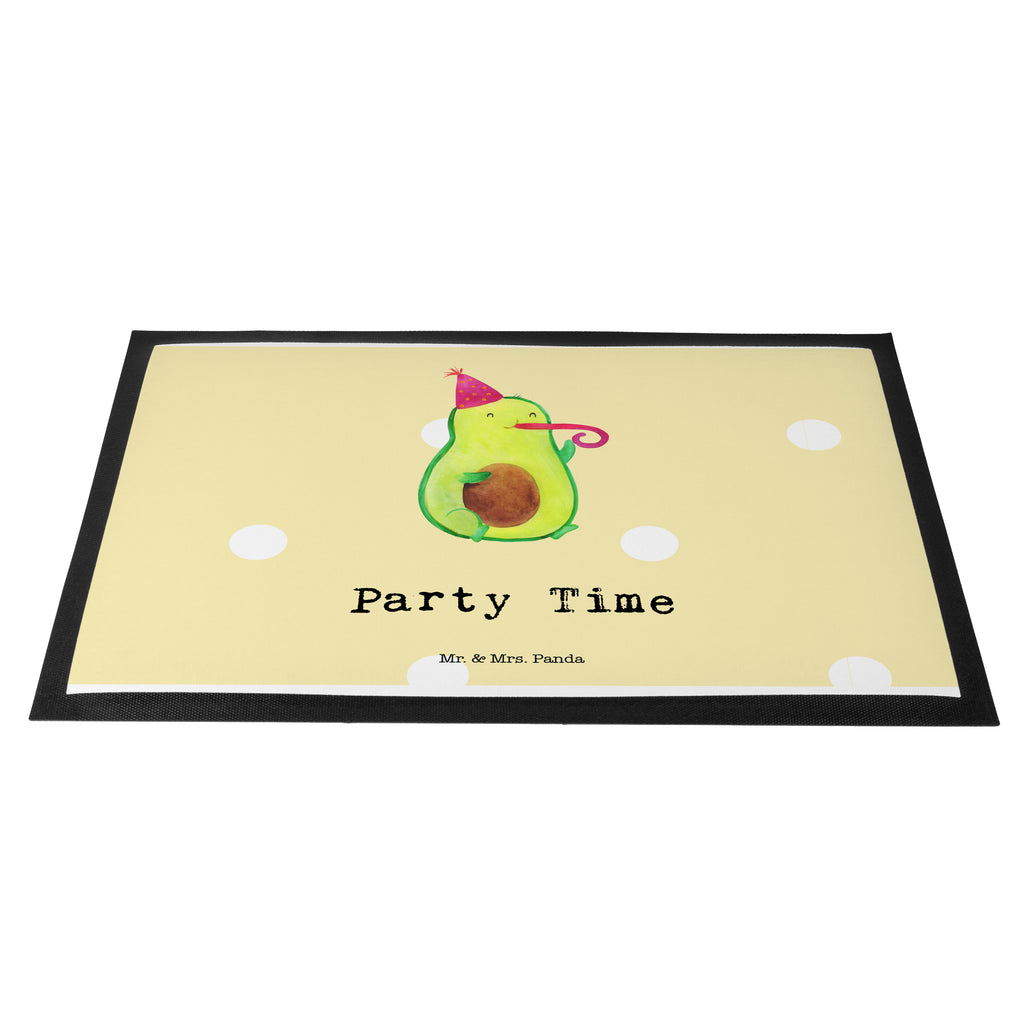 Fußmatte Avocado Party Time  Türvorleger, Schmutzmatte, Fußabtreter, Matte, Schmutzfänger, Fußabstreifer, Schmutzfangmatte, Türmatte, Motivfußmatte,  Haustürmatte, Vorleger  Avocado, Veggie, Vegan, Gesund