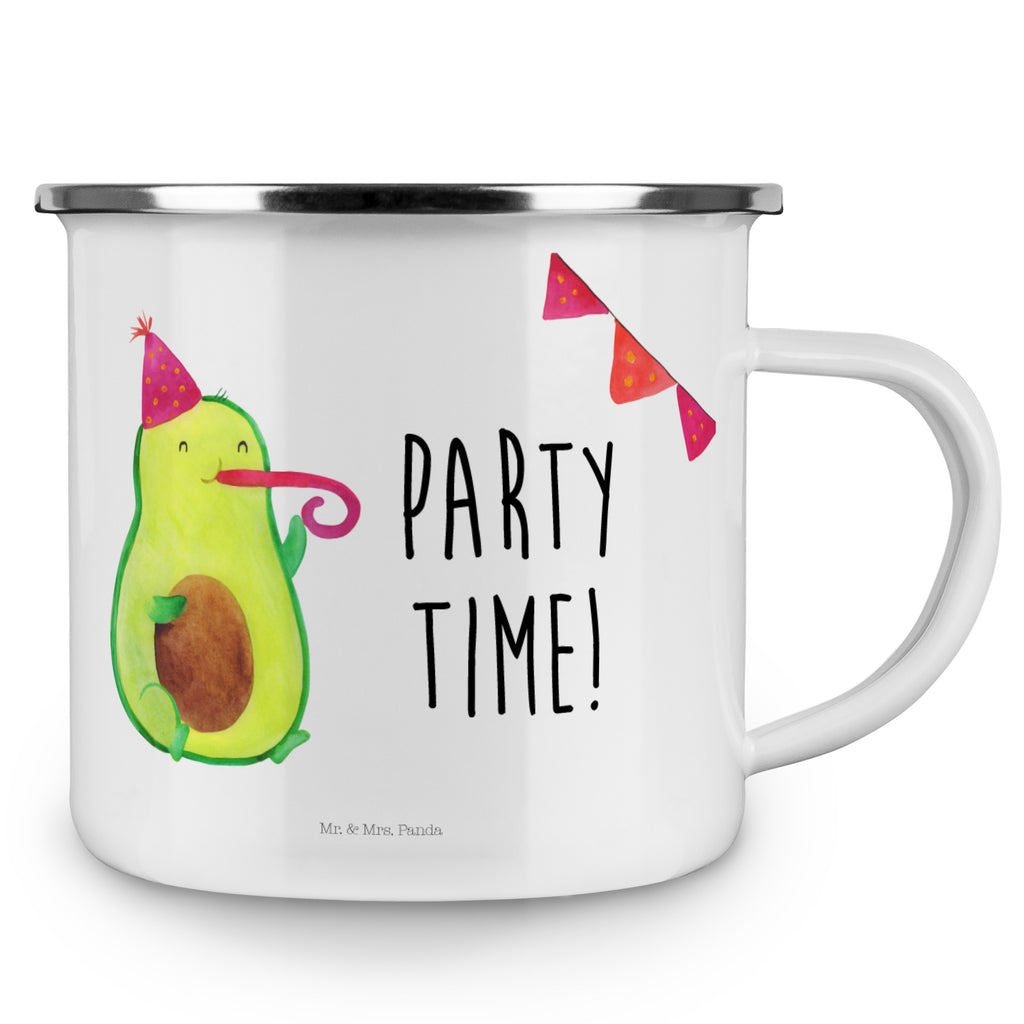 Camping Emaille Tasse Avocado Party Time Campingtasse, Trinkbecher, Metalltasse, Outdoor Tasse, Emaille Trinkbecher, Blechtasse Outdoor, Emaille Campingbecher, Edelstahl Trinkbecher, Metalltasse für Camping, Kaffee Blechtasse, Camping Tasse Metall, Avocado, Veggie, Vegan, Gesund