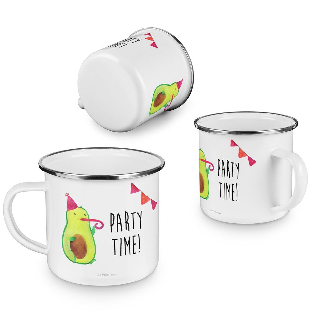 Camping Emaille Tasse Avocado Party Time Campingtasse, Trinkbecher, Metalltasse, Outdoor Tasse, Emaille Trinkbecher, Blechtasse Outdoor, Emaille Campingbecher, Edelstahl Trinkbecher, Metalltasse für Camping, Kaffee Blechtasse, Camping Tasse Metall, Avocado, Veggie, Vegan, Gesund