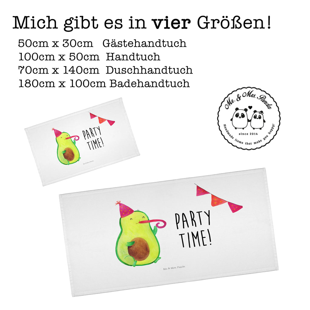 Gäste Handtuch Avocado Party Time Gästetuch, Reisehandtuch, Sport Handtuch, Frottier, Kinder Handtuch, Avocado, Veggie, Vegan, Gesund
