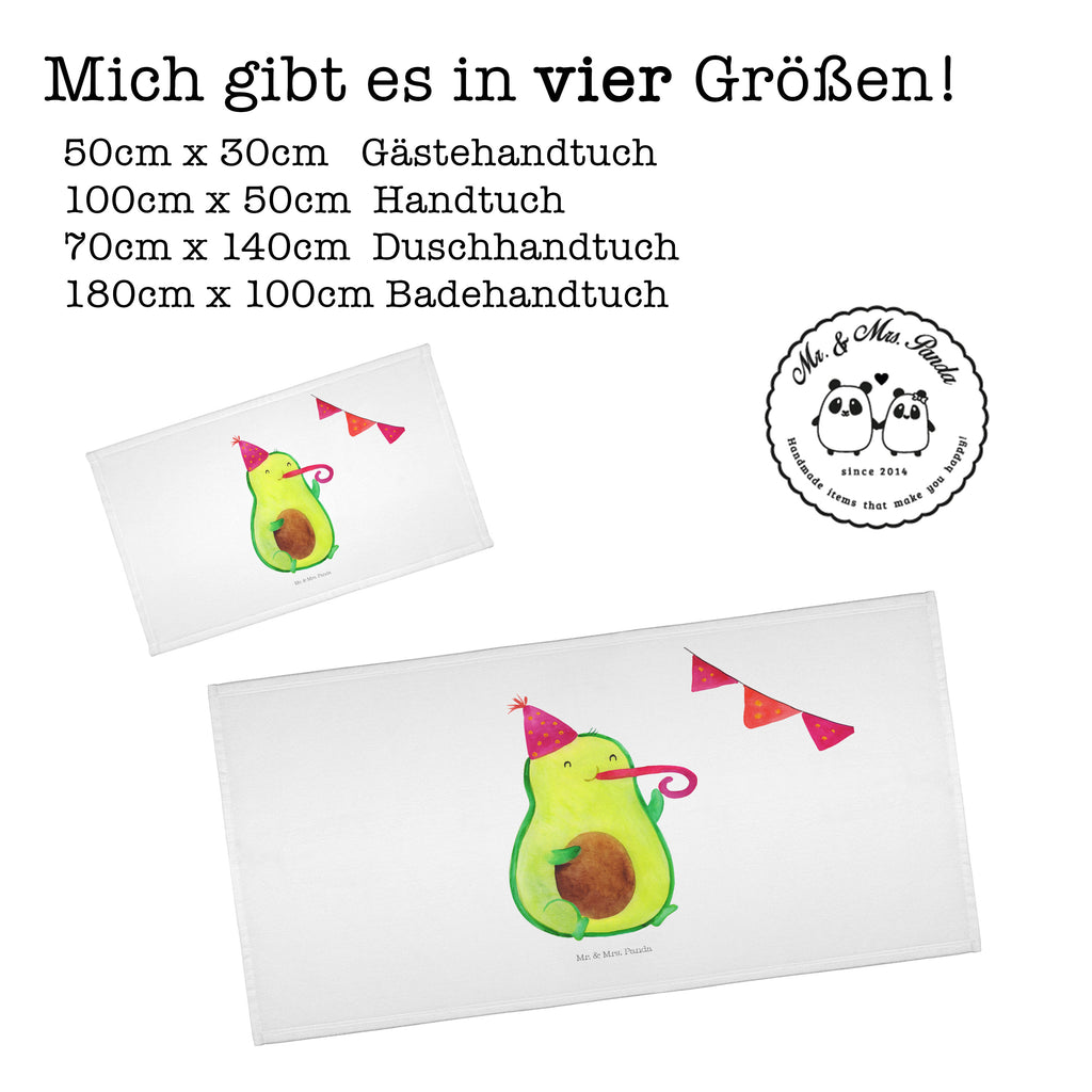 Gäste Handtuch Avocado Party Time Gästetuch, Reisehandtuch, Sport Handtuch, Frottier, Kinder Handtuch, Avocado, Veggie, Vegan, Gesund