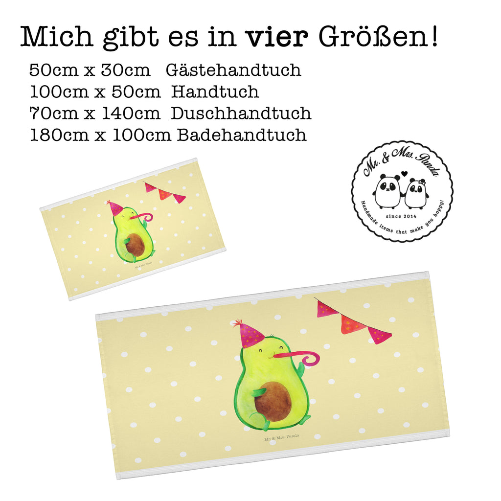 Gäste Handtuch Avocado Party Time Gästetuch, Reisehandtuch, Sport Handtuch, Frottier, Kinder Handtuch, Avocado, Veggie, Vegan, Gesund