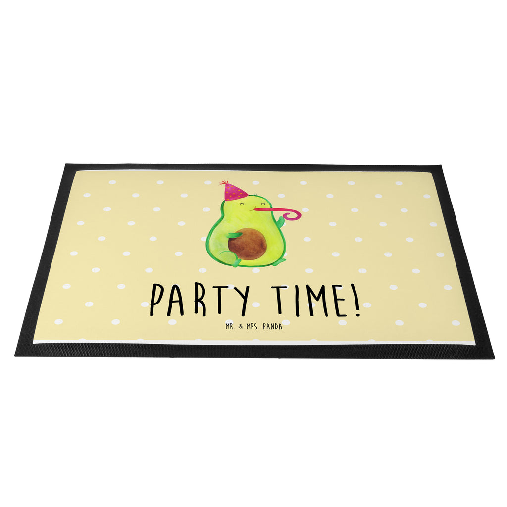 Fußmatte Avocado Party Time  Türvorleger, Schmutzmatte, Fußabtreter, Matte, Schmutzfänger, Fußabstreifer, Schmutzfangmatte, Türmatte, Motivfußmatte,  Haustürmatte, Vorleger  Avocado, Veggie, Vegan, Gesund