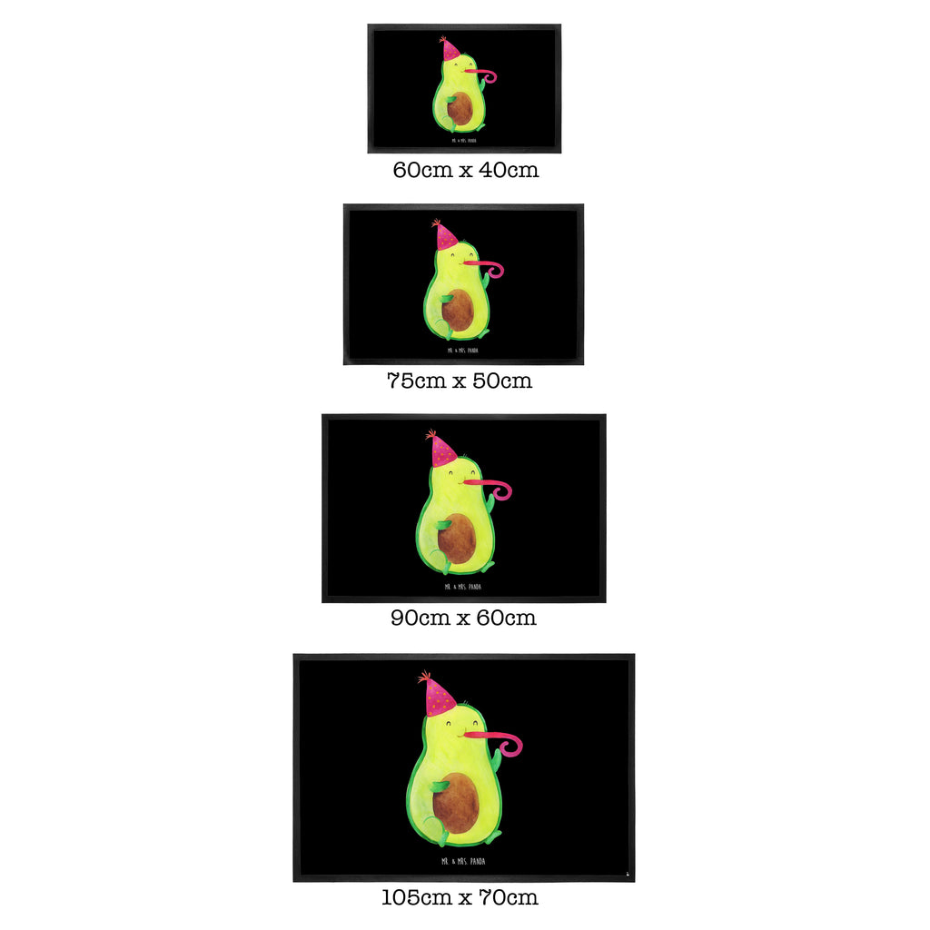 Fußmatte Avocado Party Time  Türvorleger, Schmutzmatte, Fußabtreter, Matte, Schmutzfänger, Fußabstreifer, Schmutzfangmatte, Türmatte, Motivfußmatte,  Haustürmatte, Vorleger  Avocado, Veggie, Vegan, Gesund